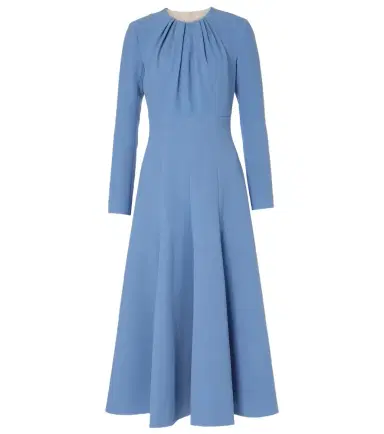 Emilia Wickstead Belgium pleated midi dress | Thumbnail 1