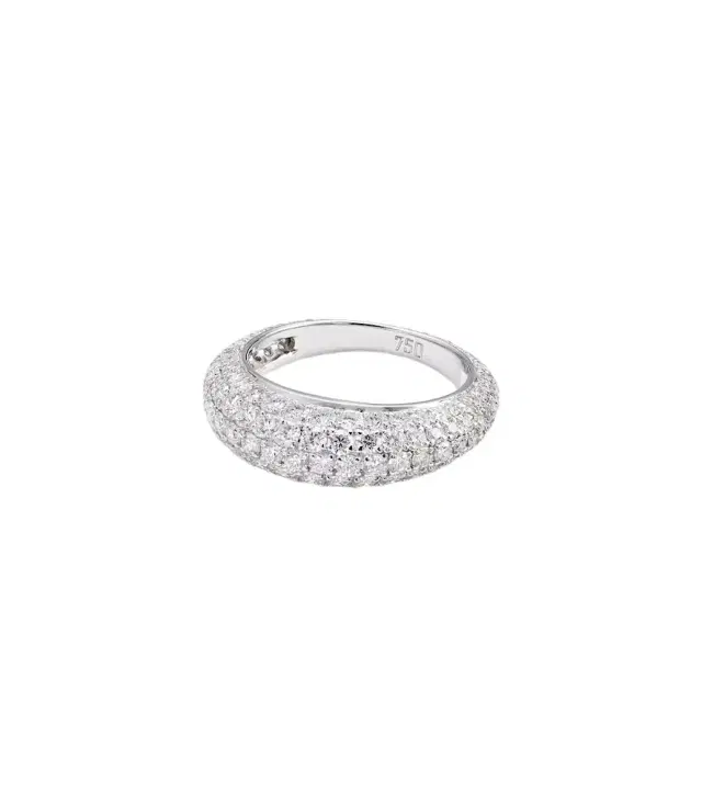 Diamond Disco 18kt white gold ring with diamonds