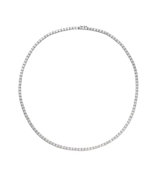 Anita Ko Hepburn Large 18kt white gold choker with diamonds