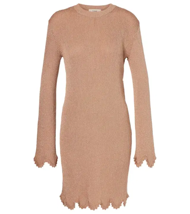 Chloe Chloé Scalloped sweater dress