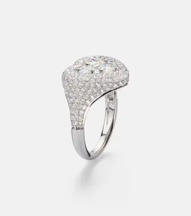 Kamyen Manaal 18kt white gold pinky ring with diamonds | Thumbnail 2 Kamyen Manaal 18kt white gold pinky ring with diamonds | Thumbnail 2