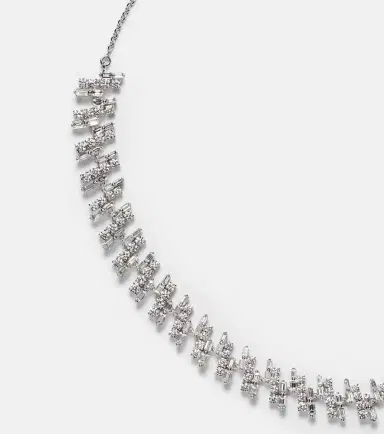 Kamyen Art Deco 18kt white gold choker with diamonds | Thumbnail 2