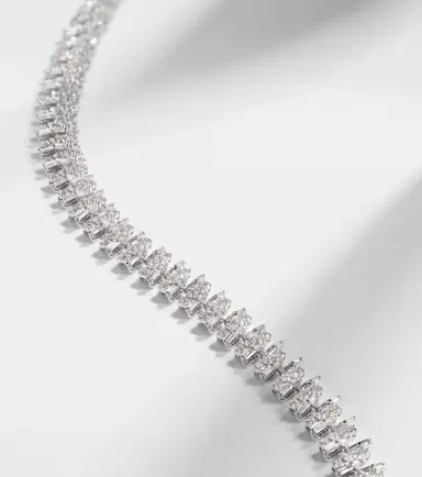 Kamyen Art Deco 18kt white gold choker with diamonds | Thumbnail 3