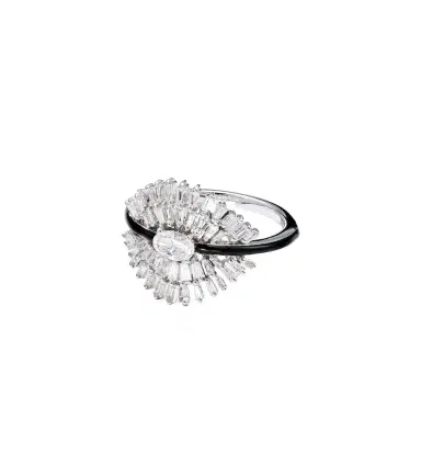 Kamyen Eyelash 18kt white gold pinky ring with diamonds | Thumbnail 1 Kamyen Eyelash 18kt white gold pinky ring with diamonds | Thumbnail 1