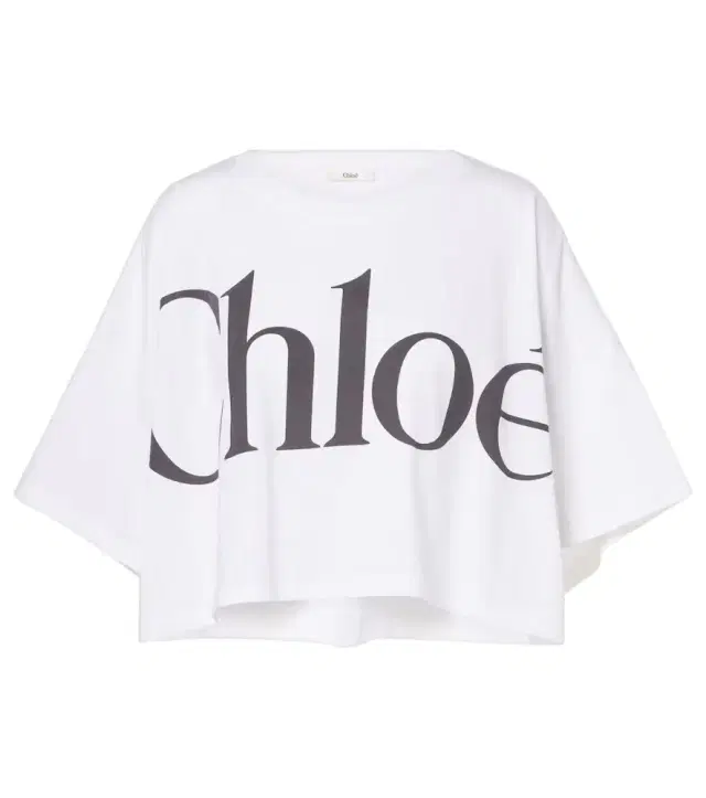 Chloe Chloé Logo cropped cotton jersey T-shirt