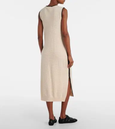 Varley Dwight knitted cotton midi dress | Thumbnail 2