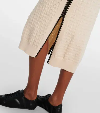 Varley Dwight knitted cotton midi dress | Thumbnail 3