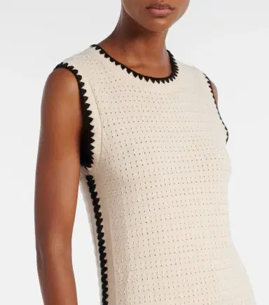 Varley Dwight knitted cotton midi dress | Thumbnail 4