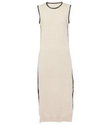 Varley Dwight knitted cotton midi dress | Thumbnail 1