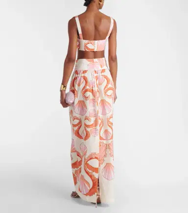 Adriana Degreas Seashell printed cotton bra top | Thumbnail 2