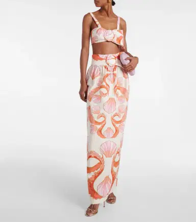 Adriana Degreas Seashell printed cotton bra top | Thumbnail 4
