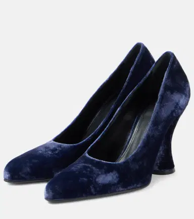Dries Van Noten 95 velvet pumps | Thumbnail 3