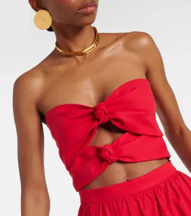 ADRIANA DEGREAS Gathered cotton jersey maxi dress | Thumbnail 3