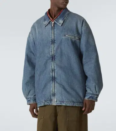 ERL Faux shearling-lined denim jacket | Thumbnail 3