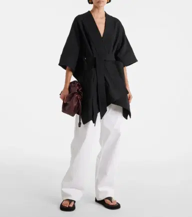 Wardrobe.NYC Wardrobe. NYC Belted cotton cape | Thumbnail 5