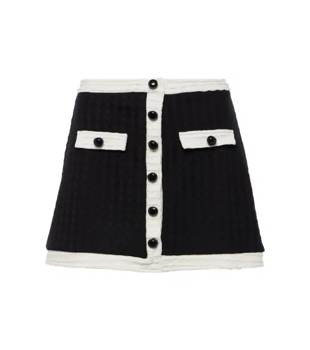 ADRIANA DEGREAS Jacquard miniskirt