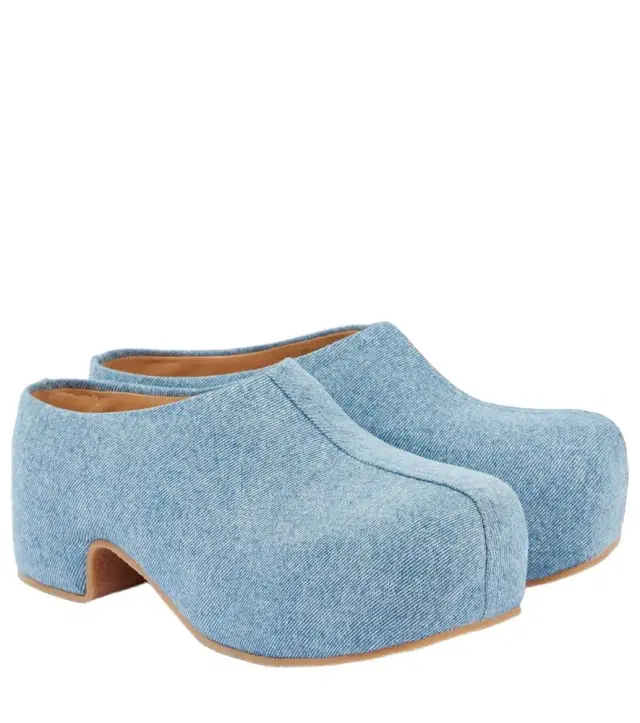 Dries Van Noten Denim clogs