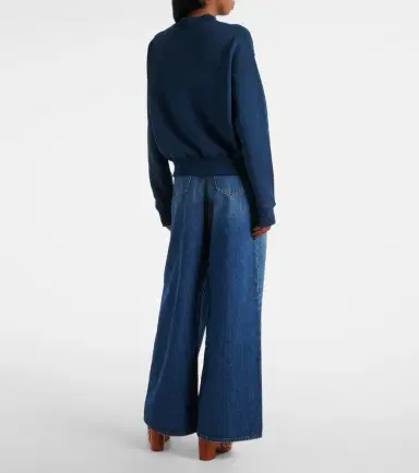 Chloé Chloé Logo cotton fleece sweatshirt | Thumbnail 3 Chloé Chloé Logo cotton fleece sweatshirt | Thumbnail 3