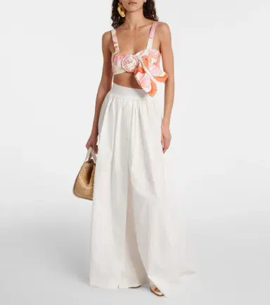 ADRIANA DEGREAS Cotton poplin maxi skirt | Thumbnail 2