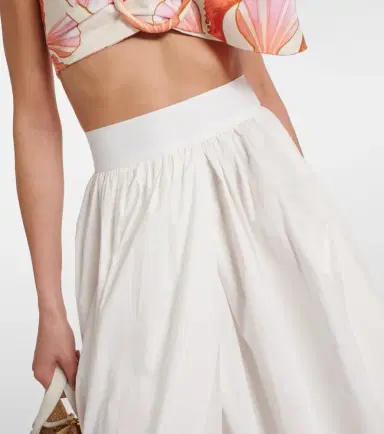 ADRIANA DEGREAS Cotton poplin maxi skirt | Thumbnail 4