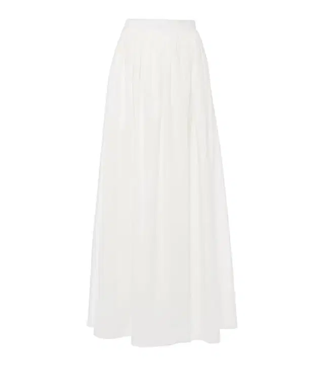ADRIANA DEGREAS Cotton poplin maxi skirt