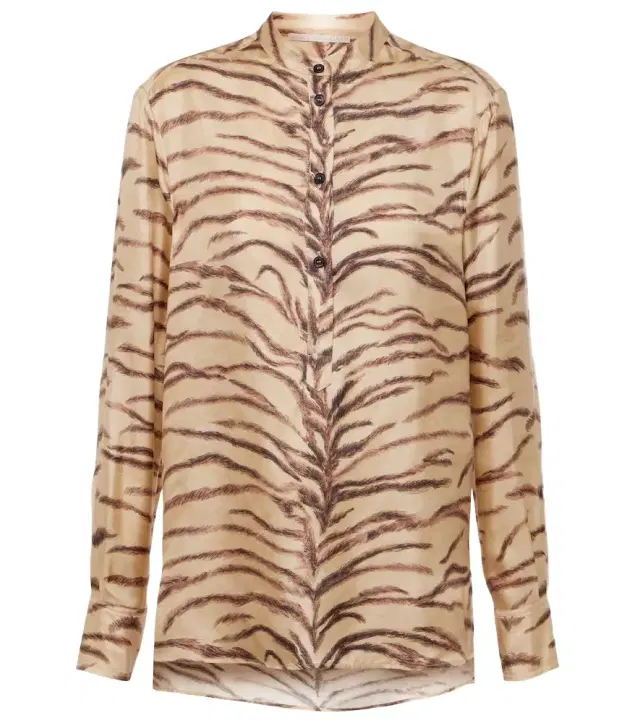 Stella McCartney Printed silk shirt
