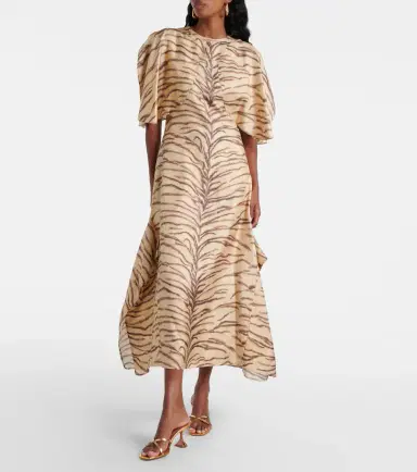 Stella McCartney Printed silk midi dress | Thumbnail 3