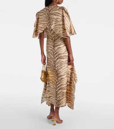 Stella McCartney Printed silk midi dress | Thumbnail 5