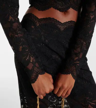 Rabanne Floral lace crop top | Thumbnail 5