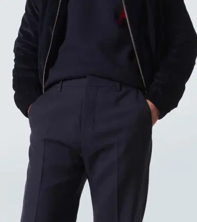 AMI PARIS Pleated virgin wool pants | Thumbnail 2