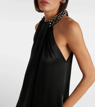 Stella McCartney Embroidered halterneck gown | Thumbnail 2