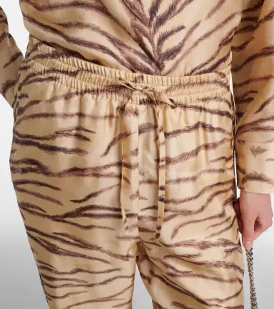Stella McCartney Printed high-rise silk wide-leg pants | Thumbnail 2