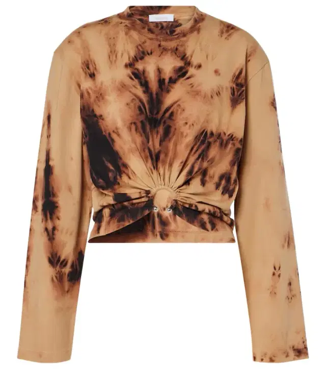Rabanne Tie-dye cotton jersey T-shirt