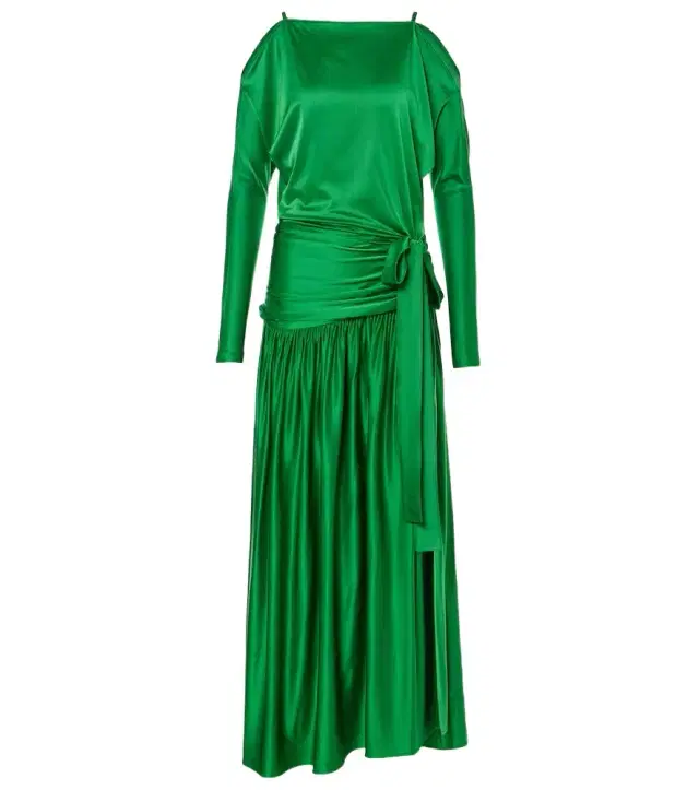 Rabanne Gathered satin gown