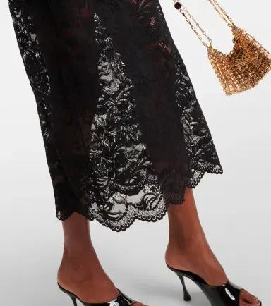 Rabanne Floral lace midi skirt | Thumbnail 3 Rabanne Floral lace midi skirt | Thumbnail 3