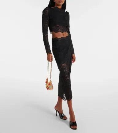 Rabanne Floral lace midi skirt | Thumbnail 5 Rabanne Floral lace midi skirt | Thumbnail 5