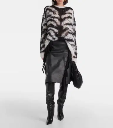 Stella McCartney Zebra-print wool-blend sweater | Thumbnail 3 Stella McCartney Zebra-print wool-blend sweater | Thumbnail 3