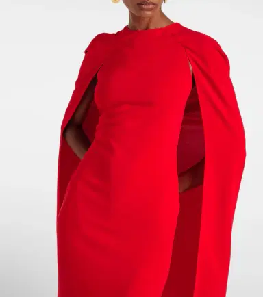 Stella McCartney Caped midi dress | Thumbnail 3
