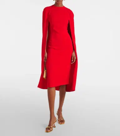 Stella McCartney Caped midi dress | Thumbnail 5