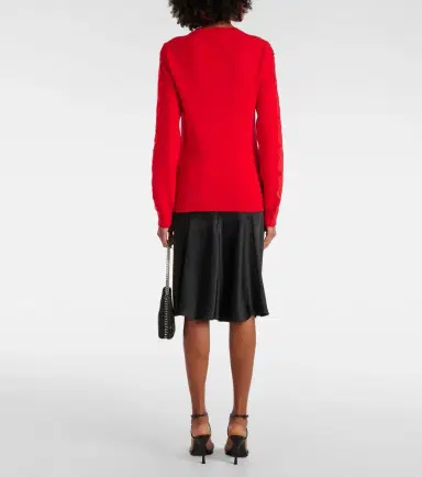 Stella McCartney Lace-trimmed wool sweater | Thumbnail 5