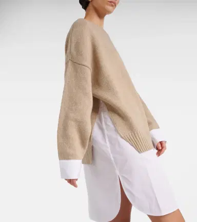 Stella McCartney Layered virgin wool sweater | Thumbnail 2