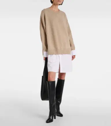 Stella McCartney Layered virgin wool sweater | Thumbnail 5
