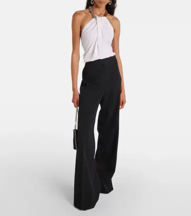 Stella McCartney Embellished halterneck wool top | Thumbnail 5
