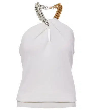 Stella McCartney Embellished halterneck wool top | Thumbnail 1