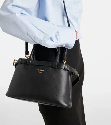 Prada Buckle Small leather tote bag | Thumbnail 6