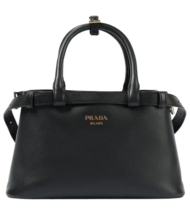 Buckle Small leather tote bag