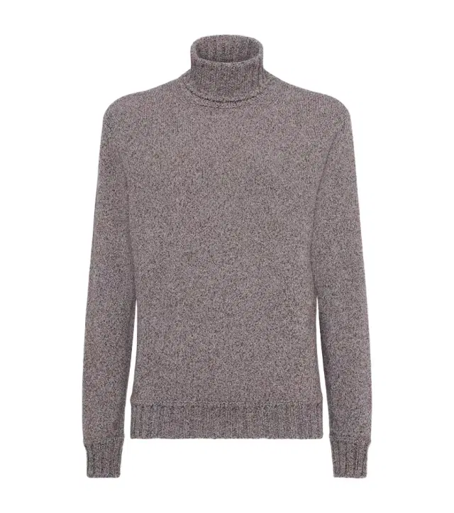 Cashmere turtleneck top