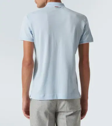 Zegna Cotton-blend polo shirt | Thumbnail 4 Zegna Cotton-blend polo shirt | Thumbnail 4
