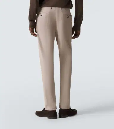 Zegna Cotton-blend straight pants | Thumbnail 4 Zegna Cotton-blend straight pants | Thumbnail 4