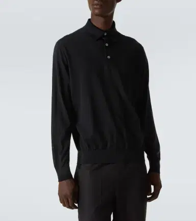 Zegna Wool polo shirt | Thumbnail 4 Zegna Wool polo shirt | Thumbnail 4